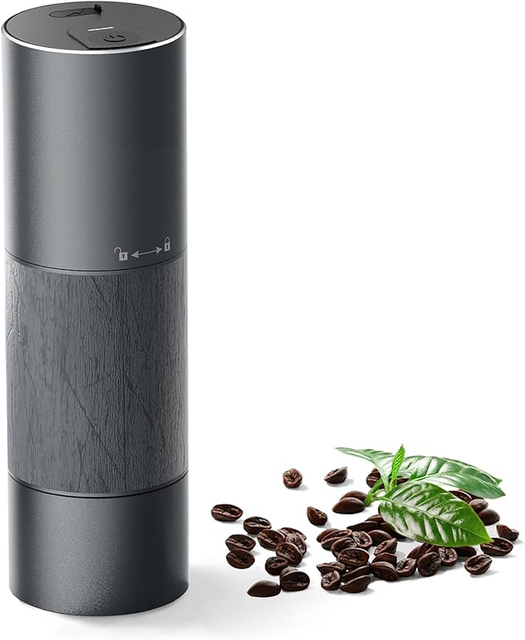 High Quality Low-priced Wholesale Portable Coffee Grinder, One Click Start Advanced Mini Grinder Usb Color Box 25 90 Grey ABS Rv