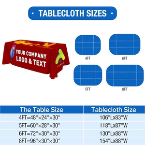 Tùy Chỉnh Văn Bản Của Bạn Logo Hiện Đại Ném Phong Cách Khăn Trải Bàn Bảng Bìa Cho Nhà Quảng Cáo Triển Lãm Thương Mại Đảng Sự Kiện - Product Image 6