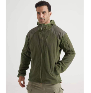 เสื้อแจ็คเก็ตฟลีซแบบมีซิปเต็มตัว DFJ0924 ลายพรางสำหรับฤดูหนาว อุ่นสบาย เก็บความร้อน เหมาะสำหรับการล่าสัตว์ ออกกำลังกาย ทนทาน ใช้วัสดุโพลาร์ฟลีซ - Product Image 6