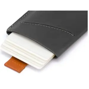 Custom RFID Blocking Minimalist Slim Leather Men Card Sleeve Credit ID Card Holder Wallet