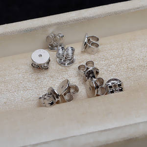 Agujas para Orejas Redondas de Plata S925 de 6 mm de Grosor con Tamaño Grande y Peso Pesado 4914, Accesorios de Joyería - Product Image 5