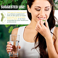Capsules de Moringa OEM - Poudre de Moringa pure - Complément alimentaire super-alimentaire pour la santé immunitaire et intestinale, riche en antioxydants et en vitamines essentielles