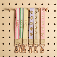 Cordon Tissé Personnalisable Porte-clés avec Logo Personnalisé, Sangle, Portefeuille, Dragonne, Porte-clés Téléphone Tendance, Accessoires en Polyester