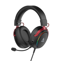 Casque de jeu filaire Ajazz AHW10 avec éclairage RGB, Plug-and-Play, haute performance pour les joueurs