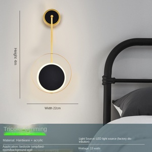 Đèn tường LED hiện đại cao cấp trang trí nội thất nhà cửa, đèn ngủ sáng tạo cho hành lang, phòng ngủ, lắp đặt âm tường, điều khiển từ xa - Product Image 2