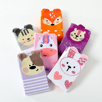 Chaussettes mi-mollet en tricot à motif papillon pour filles, en coton et élasthanne, absorbant la transpiration