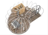 Tente de villégiature extérieure de luxe imperméable en forme d'escargot, maison préfabriquée pour la vie en famille dans un camping de prestige