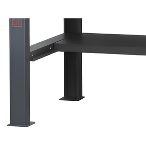 C58BC-W Beta 4C/A 160cm établi anthracite avec plateau en bois et 4 tiroirs - Product Image 2