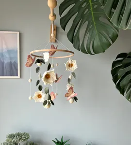 Custom Quran Swan Baby Mobile Felted Floral <strong>Crib</strong> Hanging Toy for Girls <strong>Chinese</strong> Online Market Wholesale - Product Image 2