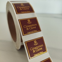 Feuille d'or créative personnalisée velours matériel bougies pot autocollant étiquettes supplément étiquette privée sceau de cire autocollant