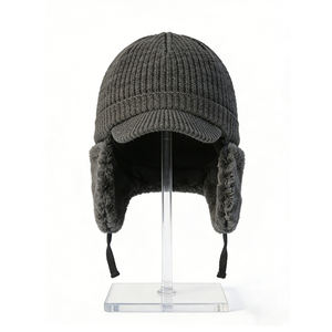 Gorros de Invierno con Orejeras, Gorro de Trapper Forrado de Felpa para Clima Frío, Gorros de Invierno para Hombre, Gorro de Invierno Masculino - Product Image 3
