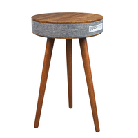 Table Basse Audio Intelligente à Chargement Sans Fil Bluetooth en Bois Massif Pur, Table de Chevet, Table de Salon, Table de Canapé - Prix Usine