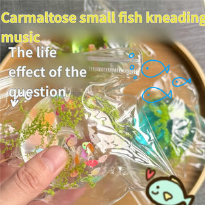 Nouvelle série de jouets à presser en TPR en forme de boule de maltose de <span class=keywords><strong>poisson</strong></span> océanique transparente, anti-stress, décompression, cadeau pour enfants et adultes, ambiance cool - Product Image 1