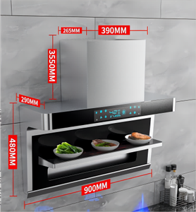 Hotte murale 110 V avec interrupteur automatique à détection de présence humaine, plaque chauffante domestique pour cuisson des légumes et usage en cuisine - Product Image 3