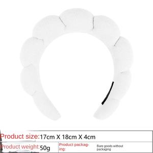 Bandeau en tissu éponge pour femmes, démaquillant, lavage du visage, bandeau de spa, style européen et américain, design personnalisable par Zunwei - Product Image 6