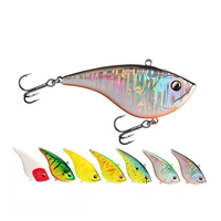 Umpan pancing keras 8cm 21g, umpan pancing 8 warna 3D mata FLong cetakan kebisingan umpan Pike ikan hitam ikan Mandarin