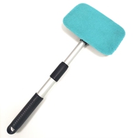 Outils de nettoyage de voiture, avec kit de nettoyage de nettoyeur de vitres à long manche essuie-glace brosse de nettoyage de raclette en microfibre