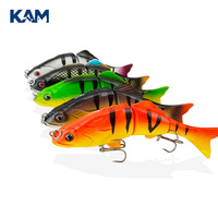 Accessoires de pêche en mer multi-sections réalistes pour la pêche en mer - Équipement de pêche en mer - Trois hameçons