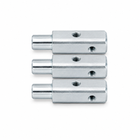 Connecteur hexagonal en acier au carbone zingué, goupille de positionnement filetée, quincaillerie industrielle personnalisée