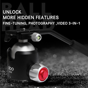 55mm <span class=keywords><strong>grand</strong></span> adaptateur de fluide trépied rotule montage 360 degrés pivotant vidéo rotule accessoires de caméra - Product Image 6