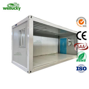 Yüksek kaliteli katlanabilir konteyner ev prefabrik düz paket işçi yurt için banyo ile modüler kabin - Product Image 2