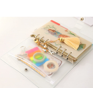 Carpeta recargable de Pvc con 6 anillos, cuaderno creativo con láser para oficina y escuela, suministros de papelería, A5, A6 - Product Image 3