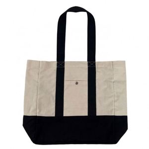 กระเป๋าผ้าแคนวาสแบบโอเวอร์ไซซ์ของผู้หญิงหรูหรากระเป๋าออกกำลังกายแนวสปอร์ตสไตล์สปอร์ตสำหรับไลฟ์สไตล์ออกแบบโลโก้ได้ตามต้องการ - Product Image 4