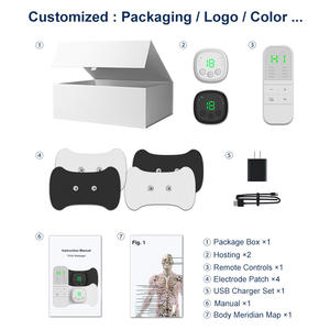 Dispositivo TENS <span class=keywords><strong>Wireless</strong></span> a Doppia Unità, Stimolatore Muscolare con Telecomando, Ricaricabile USB, Batteria a Lunga Durata per il Sollievo dal Dolore Corporeo - Product Image 6
