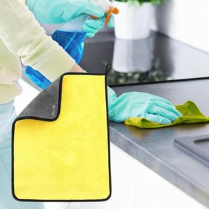 Customized Woven Coral Fleece <b>Microfiber</b> Car Cleaning <b>Towel</b>-Quick-Dry 400-800gsm GSM Options for Car Detailing - Product Image 2