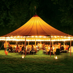 Tente de luxe en toile de voile imperméable pour mariages et événements en plein air, longueur personnalisable en baies de 3 m, ignifuge et protégée contre les UV - Product Image 2