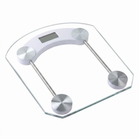 Báscula de Baño Digital con Cuerpo de Vidrio Templado y Sensores de Alta Precisión, Báscula de Baño Digital para Fitness