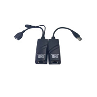 WODEXUN USB 2.0 Extender vers RJ45 Over Cat5 Cat5E Cat6 jusqu'à 100 mètres pour USB Flash Disk et souris Clavier et plus