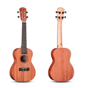 Vendita all'ingrosso di ukulele in mogano da 23 pollici prezzo di fabbrica in legno massello per studenti ukulele vendita calda