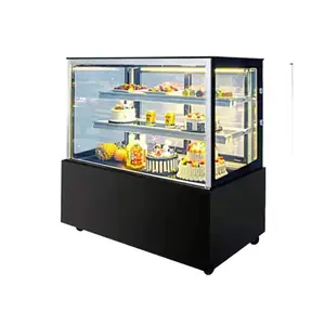 Vitrina refrigeradora para repostería de doble puerta, vitrina refrigeradora para Tartas