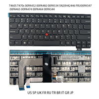 Clavier de Remplacement d'Ordinateur Portable Vente en Gros Usine pour MSI Lenovo Toshiba FUJITSU DELL Acer Asus HP IBM LG