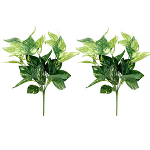 <b>Artificial</b> Pothos Plant 7-Forked Single <b>Stem</b> 30cm-100cm High Simulation Leaves Outdoor Indoor Desktop Decoration - Product Image 5