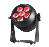 Projecteur LED étanche 6x20w RGBWAUV 6en1 IP65, projecteur LED de scène à batterie, projecteur LED étanche à batterie pour extérieur