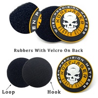 Patchs en silicone gaufré personnalisés en usine insigne de logo en PVC souple à coller Patch à coudre sacs en caoutchouc PVC patchs crochet et boucle