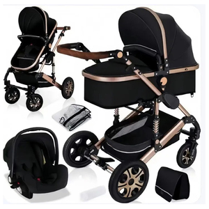 Passeggino 3-<span class=keywords><strong>in</strong></span>-1 di lusso con Carseat carrello carrozzina pieghevole Kinderwagen per <span class=keywords><strong>neonati</strong></span> perfetto passeggino da viaggio - Product Image 1