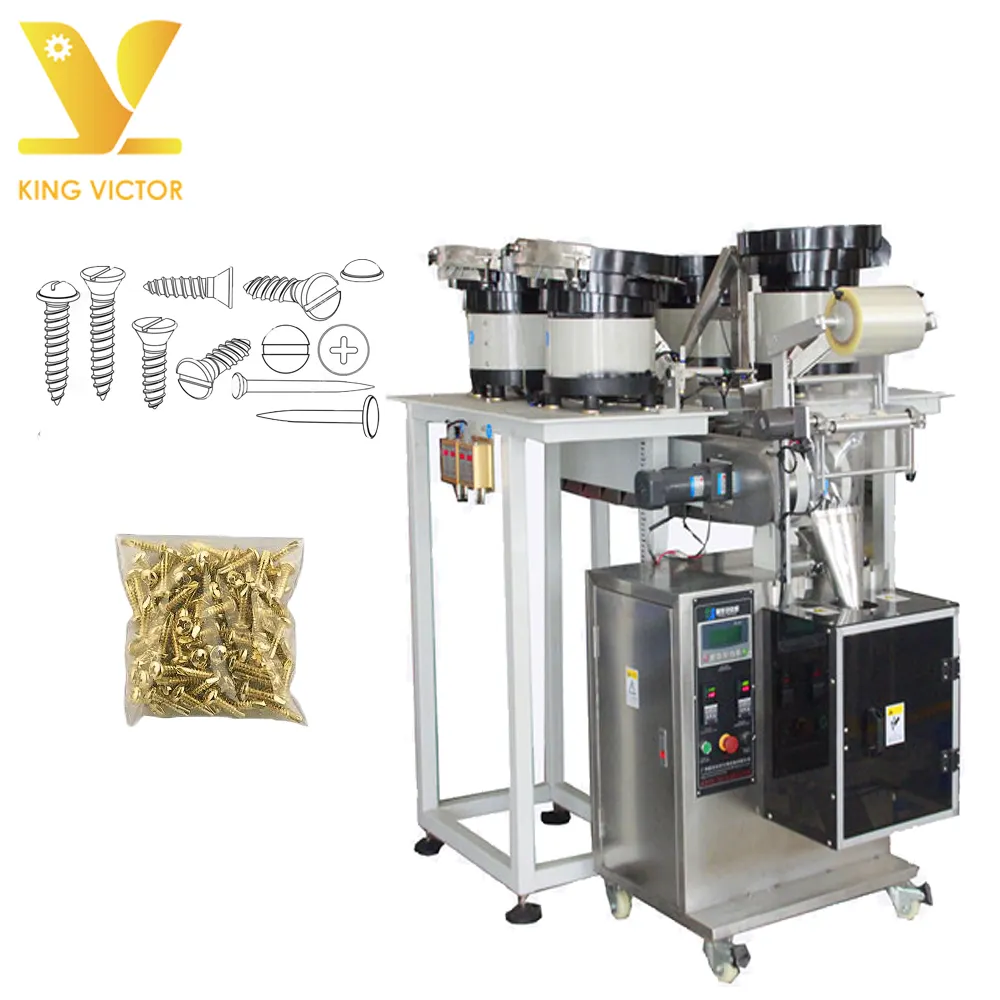 KV Small parts hardware screw bolt packing machine automatic counting and packing machine