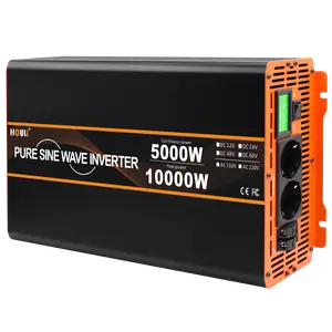 Inversor de onda sinusoidal pura HOULI 10000W fuera de la red inversor Solar Ac 230V a CC 24V 48V circuito convertidor Omvormer 24V 230