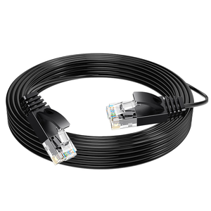 สายอีเธอร์เน็ต CAT6A UTP แบบแข็ง CCA ขนาดเล็ก ความเร็วสูง 10Gbps 250MHz 32AWG หัว RJ45 แบบกลม วัสดุ PVC ความยาว 1-50 เมตร - Product Image 1