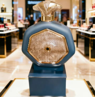 Présentoir de Bouteille de Parfum Factice en Fibre de Verre Renforcée Personnalisé, Gris, Taille Réelle, 1,4 Mètre (4,5 Pieds) de Haut