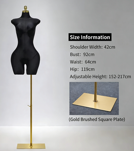 <span class=keywords><strong>Mannequin</strong></span> de corps féminin en plastique de <span class=keywords><strong>grande</strong></span> taille européen-américain, sans tête, en position debout, pour présentoir de vitrine - Product Image 6
