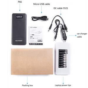 <span class=keywords><strong>Power</strong></span> <span class=keywords><strong>Bank</strong></span> per Laptop <span class=keywords><strong>20000</strong></span> mAh, Carica DC 19V 19.5V 20V 24V, Batteria Portatile LCD per Dell Latitude E5250 - Product Image 5