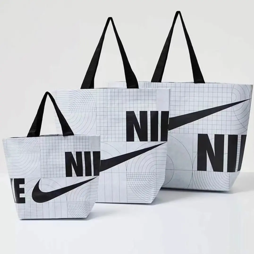 Bolsa de roupa branca reutilizável, bolsa para compras de roupa para mercearia, reciclar e saco com logotipo personalizado