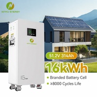 Batterie lithium-ion à décharge profonde 51,2 V 16 kWh 314 Ah, entrepôt Pologne, batteries solaires LiFePO4 pour la maison