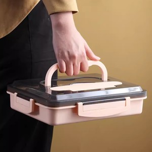 Thiết kế mới 1200ml 4 ngăn thép không gỉ nhiệt cách điện trường tiffin Bento Hộp Ăn Trưa với súp bát cho trẻ em - Product Image 5