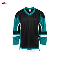 Maillots de hockey à séchage rapide, anti-boulochage, avec numéro d'équipe personnalisé pour les jeunes, vêtements de sport pour matchs de hockey sur glace, maillot de hockey