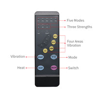 Meilleur vendeur d'Electrico Télécommande facile à utiliser Confort Vibration Chaleur Massage Matelas Corps complet